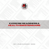 Exercise Readiness & Health Questionnaire Template
